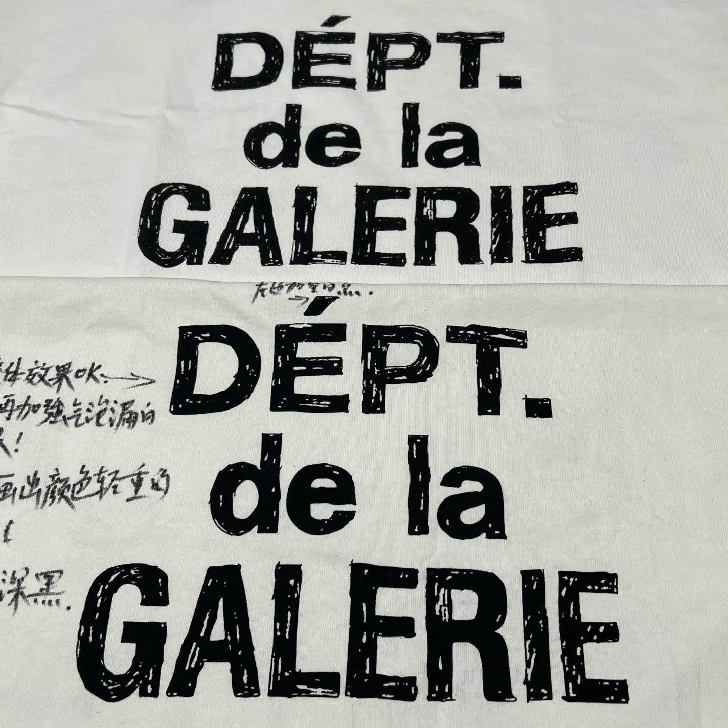 Authentic level printing restoration GALLERY DEPT. MOODY TEE/WHITE New in stock Graffiti French/design draft printed TEE White S-XL Original consistent OE yarn Tube weaving seamless fabric Genuine consistent accessories